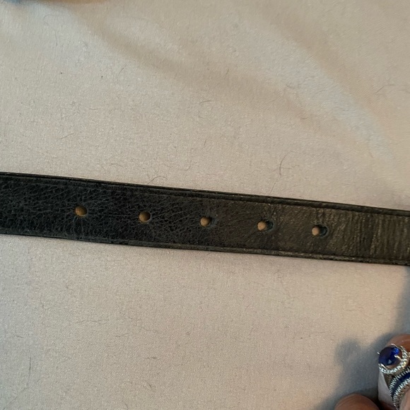 Black Leather Belt - Picture 5 of 10